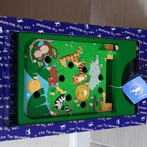 Jungle Wooden Pin Ball Toy